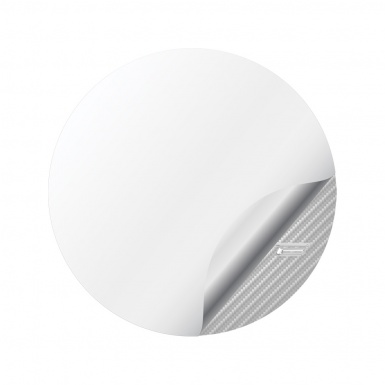 Chevrolet Corvette Emblem for Wheel Center Caps Carbon Chrome Logo