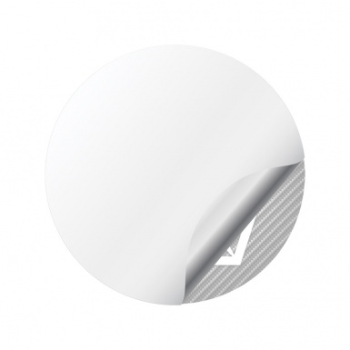 Chrysler Wheel Emblem for Center Caps Carbon Pentastar White Logo