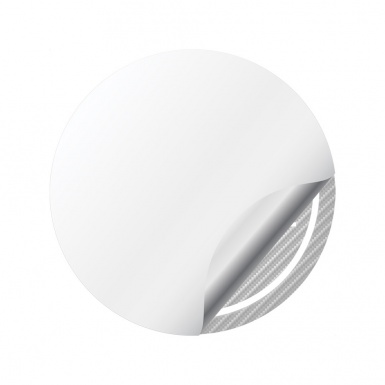 Chrysler Crossfire Wheel Emblem for Center Caps Carbon White Ring