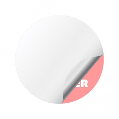 Chrysler Silicone Stickers for Center Wheel Caps Red Blue Variant