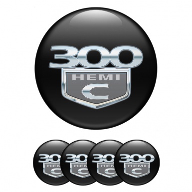 Chrysler 300c Emblem for Center Wheel Caps Black Hemi Edition
