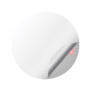 Citroen C5 Domed Stickers for Wheel Center Caps Carbon Red Black Accent