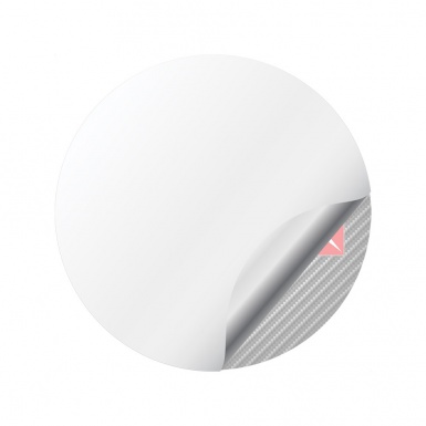 Citroen C5 Domed Stickers for Wheel Center Caps Carbon Red White Motif