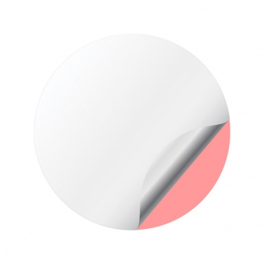 Citroen Sport Wheel Emblem for Center Caps Red White Motif