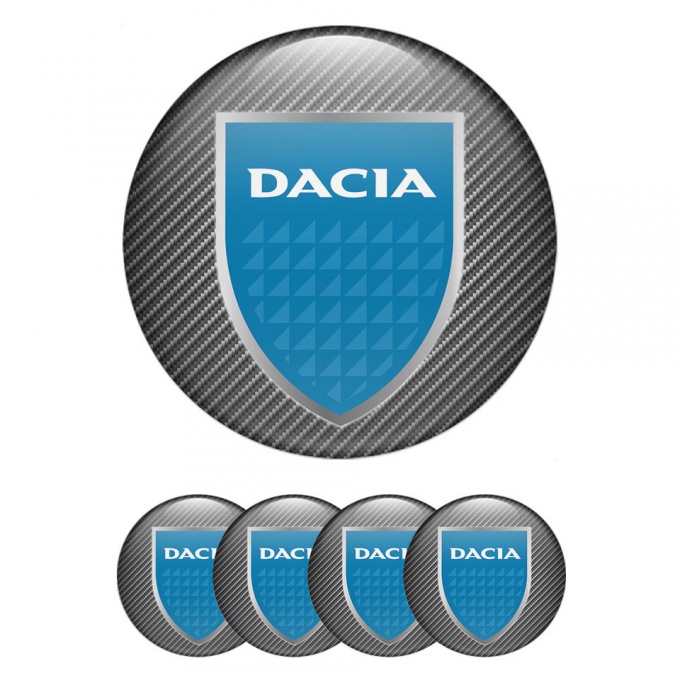 Dacia Wheel Emblem for Center Caps Carbon Glacial Shield
