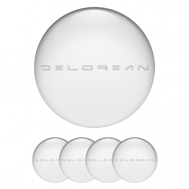 DMC Emblem for Wheel Center Caps White Transparent Edition