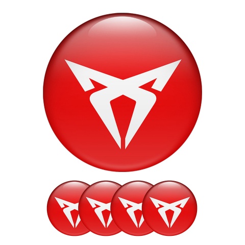 Seat Cupra Wheel Center Cap Domed Stickers moto sport