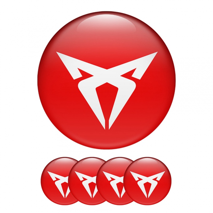 Seat Cupra Wheel Center Cap Domed Stickers moto sport