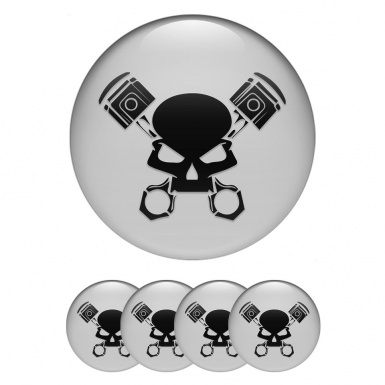 Grenzgaenger Silicone Stickers for Center Wheel Caps Grey Black Version
