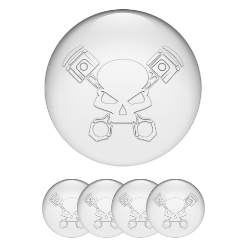 Grenzgaenger Emblem for Wheel Center Caps Pearl White Version
