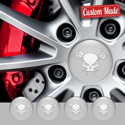 Grenzgaenger Emblems for Center Wheel Caps Grey White Version