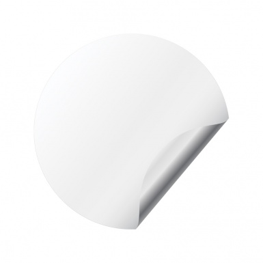 Volvo Polestar Emblem for Center Wheel Caps White Red Logo