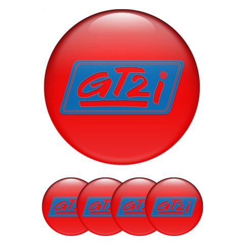 Wheel Gt2i Stickers for Center Caps Red Blue Rhombus