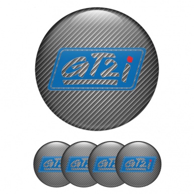 Wheel Gt2i Emblem for Center Caps Carbon Blue Rhombus