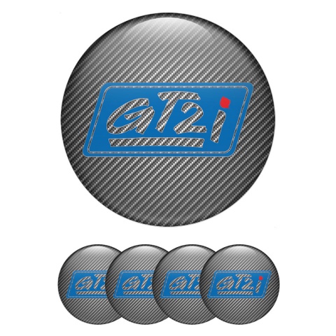 Wheel Gt2i Emblem for Center Caps Carbon Blue Rhombus