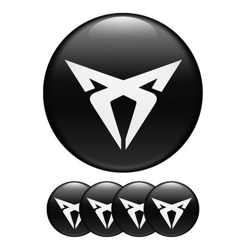 Seat Cupra Domed Stickers Wheel Center Cap Auto Tuning