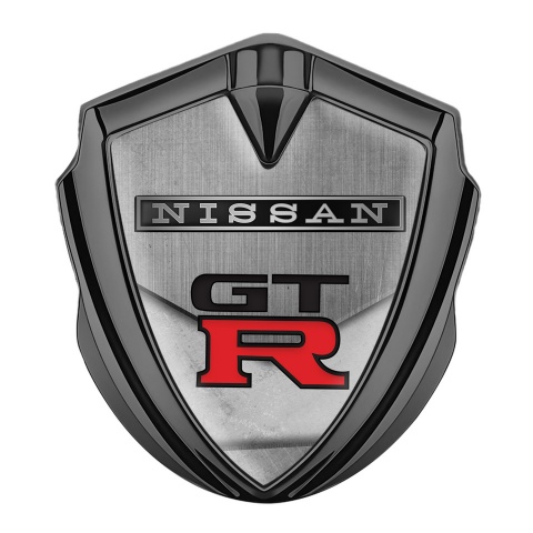 Nissan GTR Bodyside Domed Emblem Graphite Stone Texture Edition
