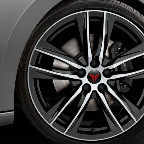 Seat Cupra Center Hub Dome Stickers with logo
