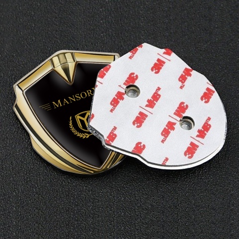 Mansory Club Emblem Trunk Badge Gold Copper Laurel Edition