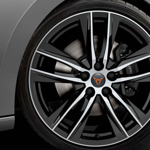 Seat Cupra Center Hub Dome Stickers 3D Honeycomb