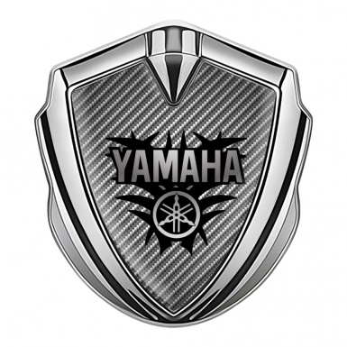 Yamaha Fender Emblem Badge Silver Light Carbon Black Grey Edition
