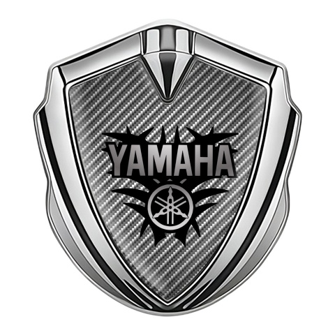 Yamaha Fender Emblem Badge Silver Light Carbon Black Grey Edition