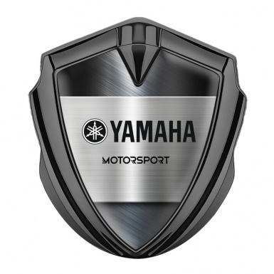 Yamaha Motorsport Emblem Fender Badge Graphite Metallic Panel Edition
