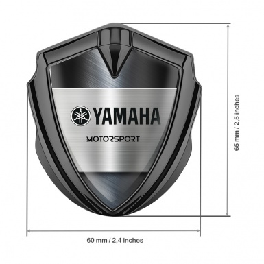 Yamaha Motorsport Emblem Fender Badge Graphite Metallic Panel Edition