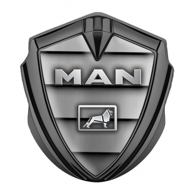 MAN Metal Emblem Self Adhesive Graphite Shutters Texture Metallic Design
