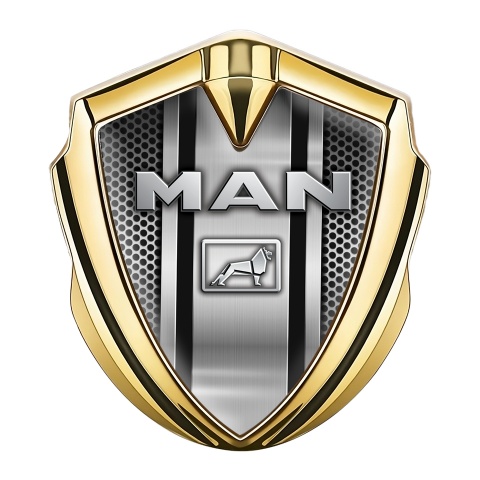 MAN Emblem Self Adhesive Gold Light Grate Metallic Elements Design