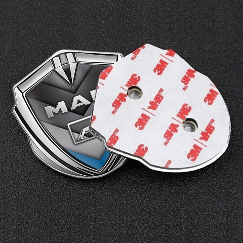 MAN Emblem Fender Badge Silver Blue Fragment Arrows Metallic Logo