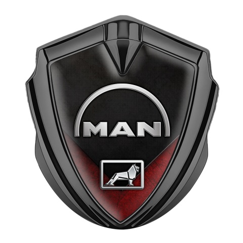MAN Emblem Trunk Badge Graphite Red Fragment Half Circle Edition
