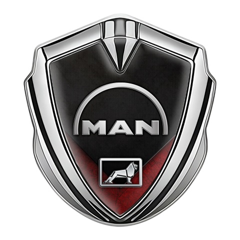 MAN Emblem Trunk Badge Silver Red Fragment Half Circle Edition