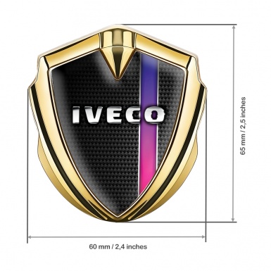 Iveco Emblem Self Adhesive Gold Black Carbon Chrome Logo Edition