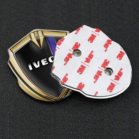 Iveco Emblem Self Adhesive Gold Black Carbon Chrome Logo Edition