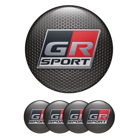 Toyota GR Sport Emblem for Wheel Caps Dark Mesh Edition