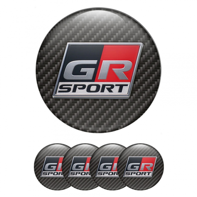Toyota Emblem GR Sport for Wheel Caps Carbon