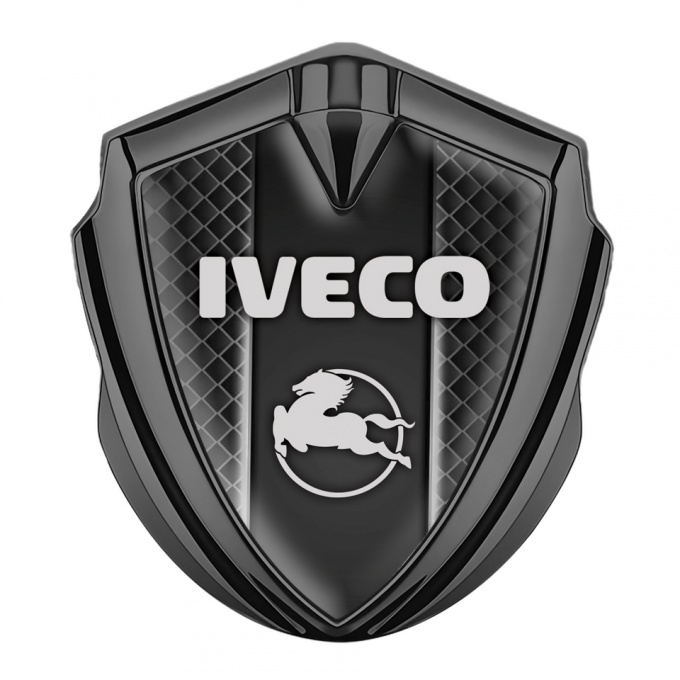 Iveco Emblem Badge Graphite Waffle Texture Pegaso Symbol Edition