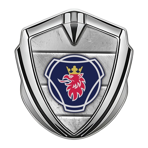 Scania Domed Emblem Silver Stone Slab Texture Big Griffin Edition