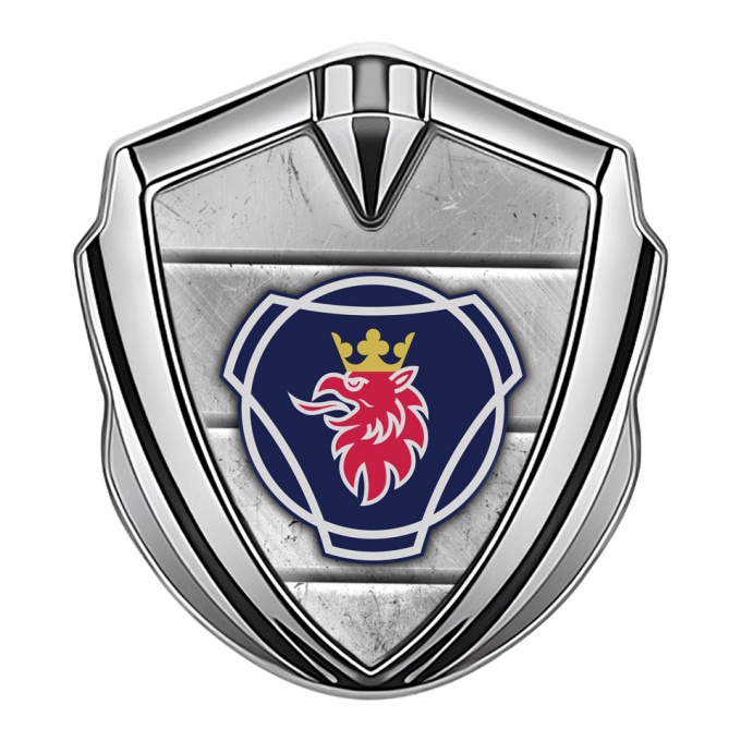 Scania Domed Emblem Silver Stone Slab Texture Big Griffin Edition