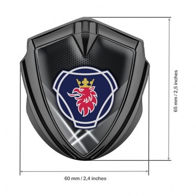 Scania Bodyside Emblem Self Adhesive Graphite White Beams Griffin Logo