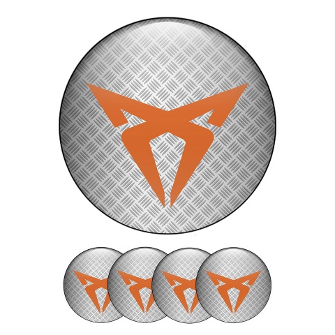 Seat Cupra Silicone Stickers Center Hub Light Carbon Meta Carbon Printing 