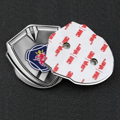 Scania Domed Emblem Silver Polished Surface Effect Big Griffon Logo
