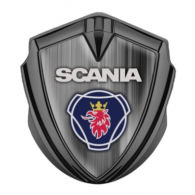 Scania Emblem Truck Badge Graphite Light Gradient Classic Logo Edition