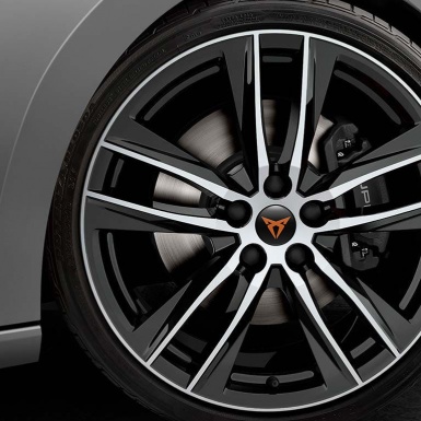 Seat Cupra Sticker Wheel Center Hub Cap  black printing