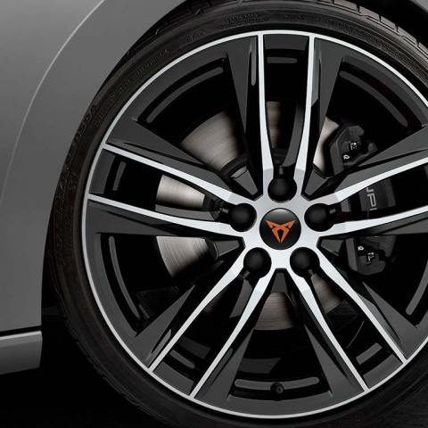Seat Cupra Sticker Wheel Center Hub Cap  black printing