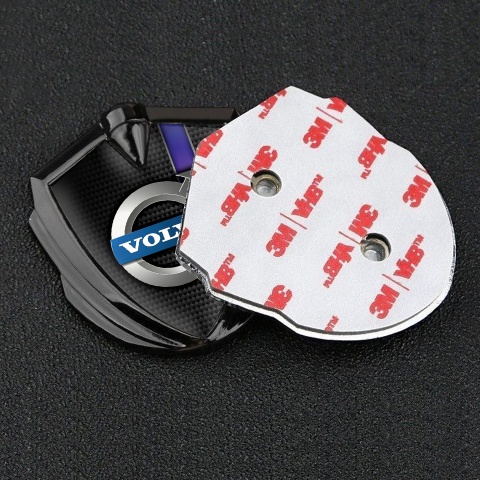 Volvo Bodyside Domed Emblem Graphite Black Carbon Purple Stripe Edition