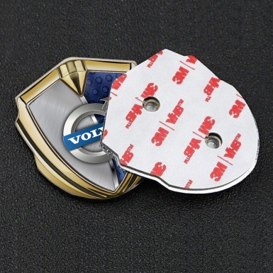 Volvo Fender Emblem Badge Gold Chrome Element Metallic Symbol Design