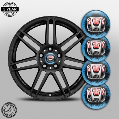 Honda Emblems for Center Wheel Caps Grunge Effect Tokyo Skyline Edition