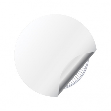 Jaguar Emblems for Center Wheel Caps White Base Blue White Logo